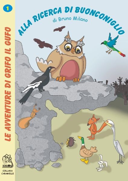 Alla ricerca di Buonconiglio - copertina (ISBN 8873540090) | Serie: Le avventure di Grifo il Gufo - volume 1
