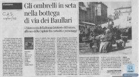 Recensione di Lauretta Colonnelli (Corriere della Sera) sul libro “Microstoria della Roma dei rioni”